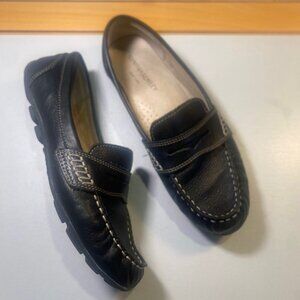 Cynthia Rowley New York - Size 7.5M - Women's black leather Penny Loafer